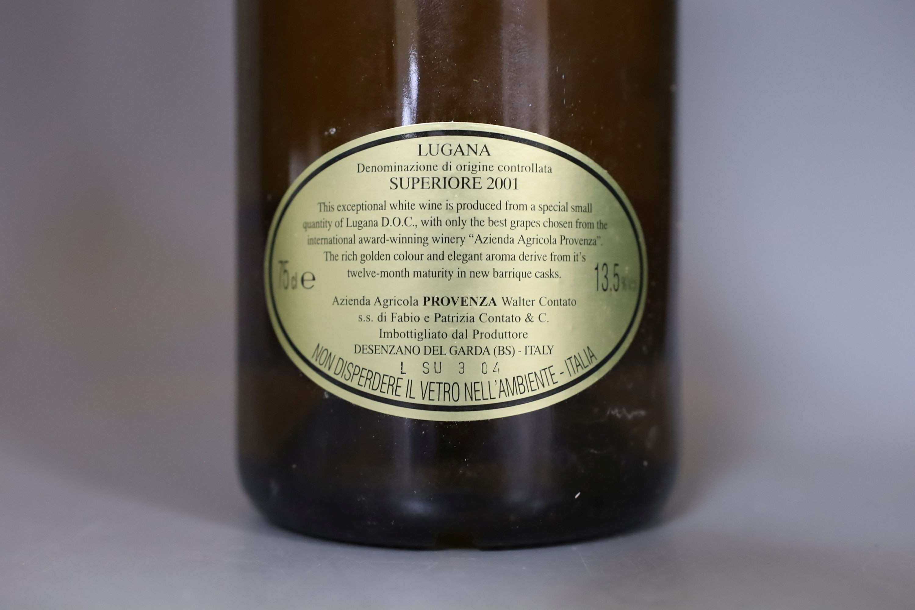 Four bottles of Provenza Ca'Maiol 'Fabio Contato' Lugana OWC, 2001 75cl